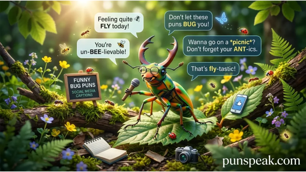 Funny Bug Puns For Social Media