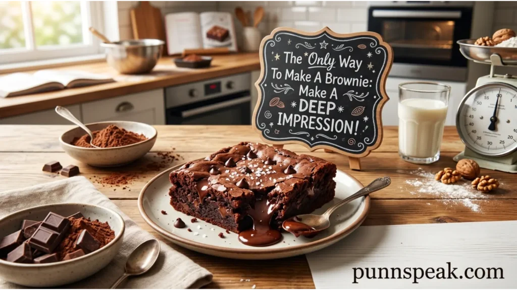 Clever Chocolate Brownie Wordplay