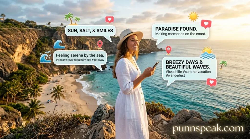 Coastal Captions For Social Media