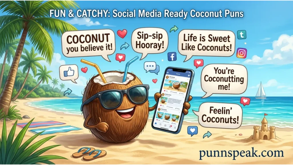 Social Media Ready Coconut Puns