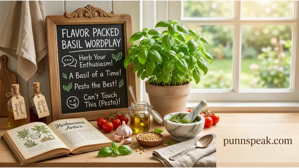 Flavor Packed Basil Wordplay