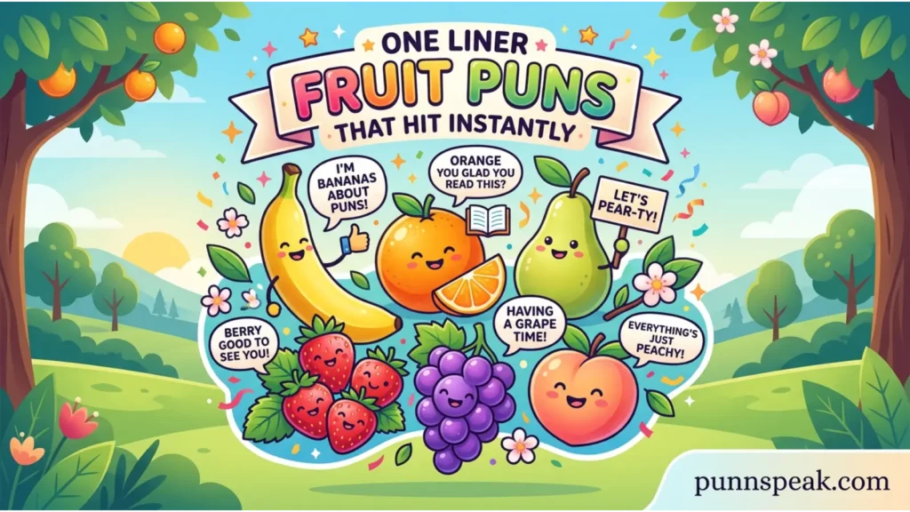 One Liner Fruit Puns That Hit Instantly