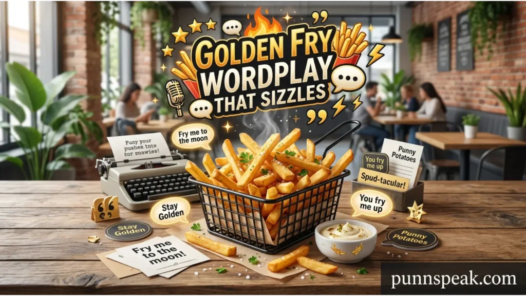 Golden Fry Wordplay That Sizzles