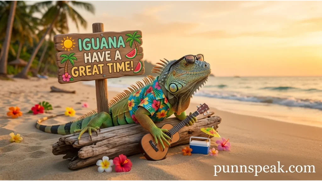Clever Iguana Wordplay That Stands Out