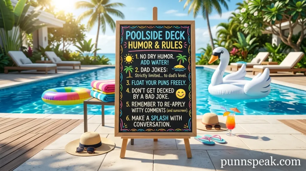 Poolside Deck Humor