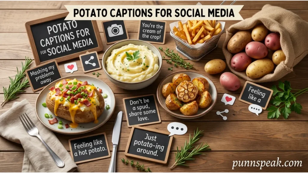 Potato Captions For Social Media