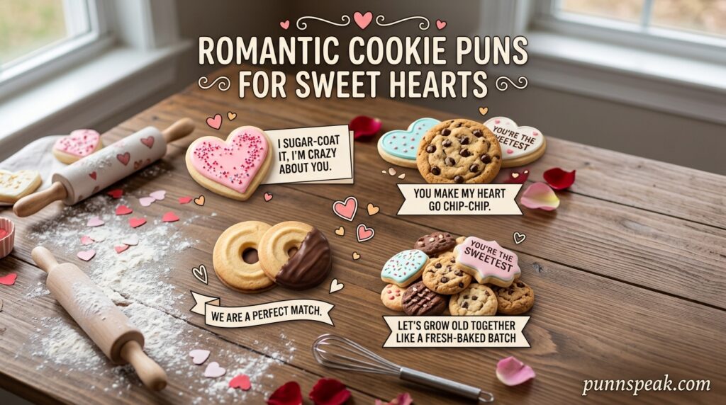 Romantic Cookie Puns For Sweet Hearts