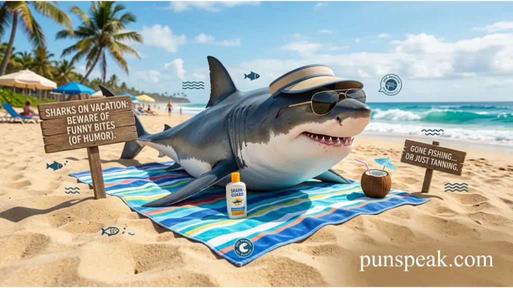 Beach Shark Humor