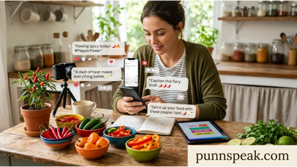 Social Media Pepper Captions
