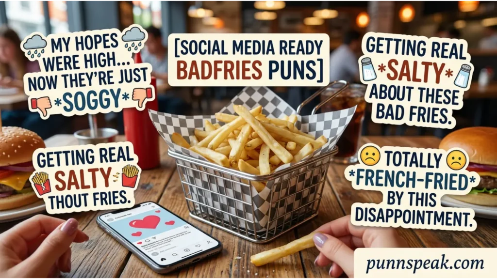 Social Media Ready Badfries Puns
