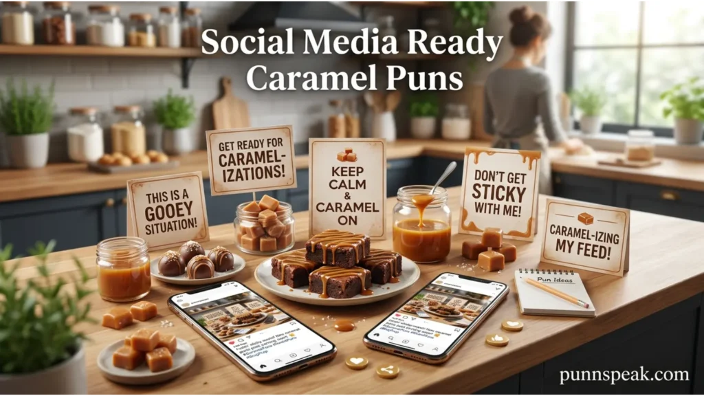 Social Media Ready Caramel Puns