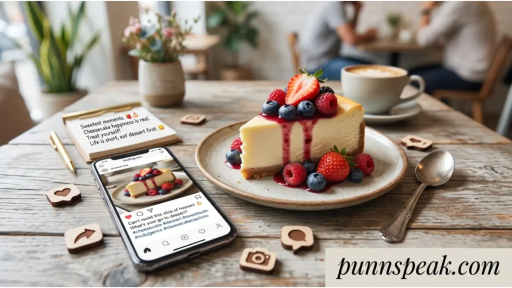 Social Media Cheesecake Captions