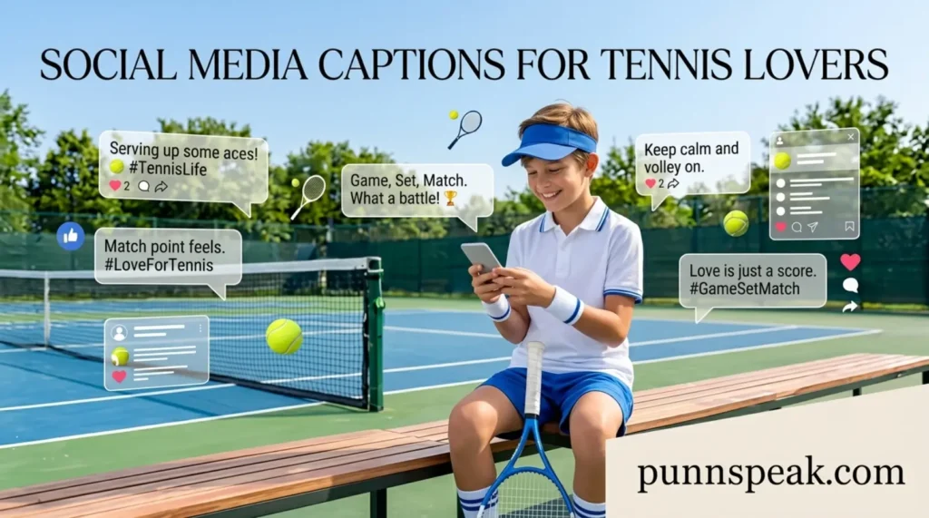 Social Media Captions For Tennis Lovers