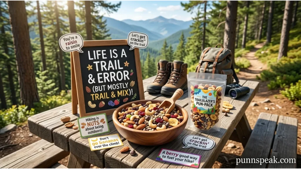 Social Media Ready Trail Mix Puns