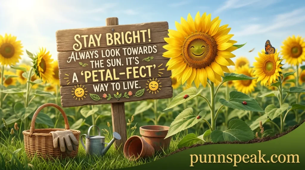 Clever Sunflower Wordplay