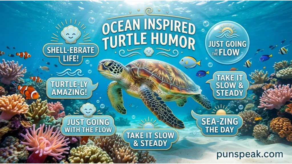 Ocean Inspired Turtle Humor