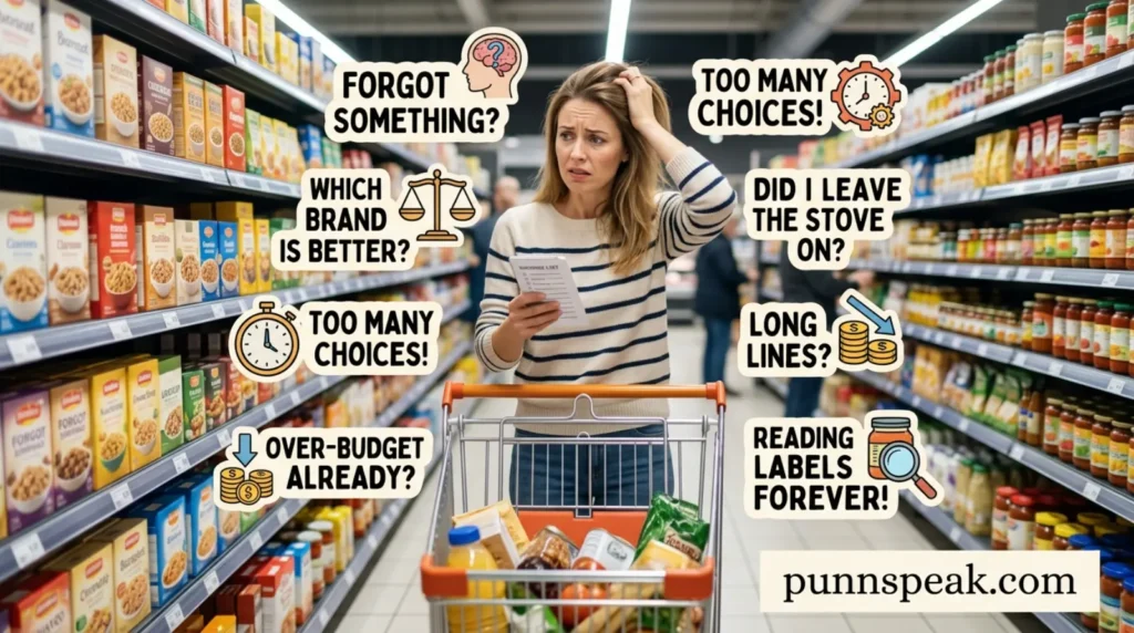 Unexpected Grocery Aisle Panic Moments
