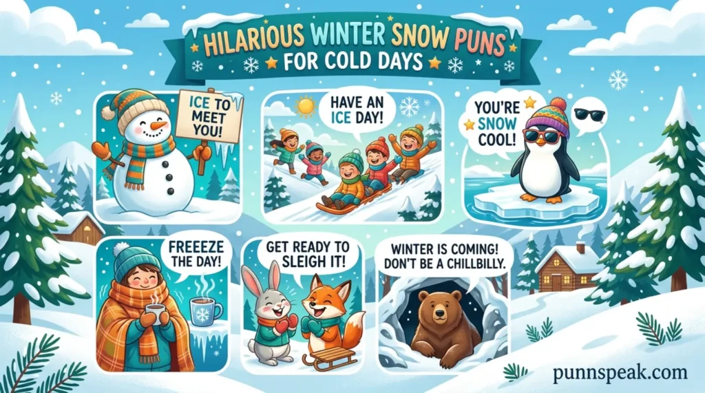 Hilarious Winter Snow Puns For Cold Days