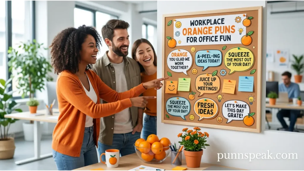 Workplace Orange Puns For Office Fun