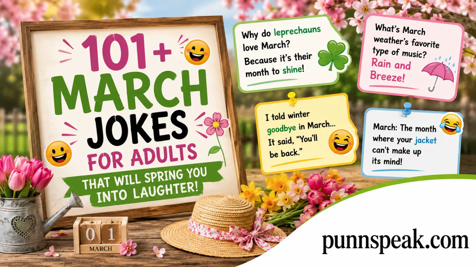Funny March Jokes for Adults