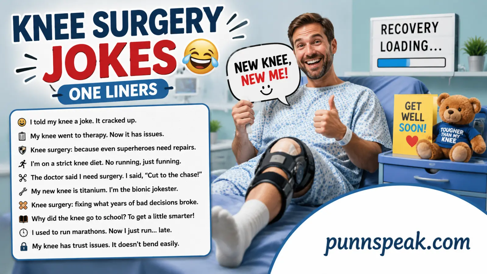 knee surgery jokes one liners