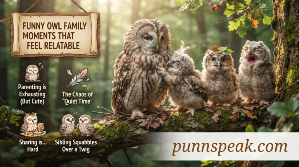 Funny Owl Family Moments That Feel Relatable