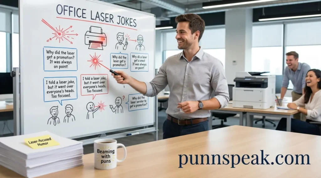 Social Media Laser Jokes