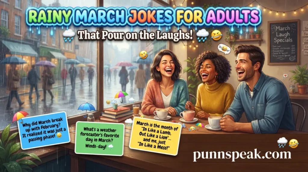 Rainy March Jokes for Adults That Pour on the Laughs 
