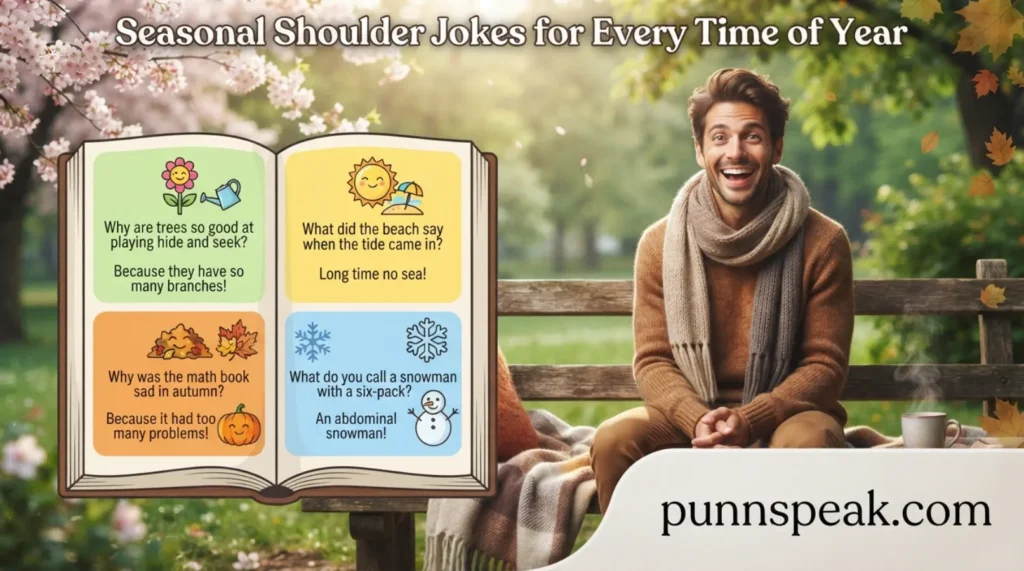Seasonal Shoulder Jokes for Every Time of Year